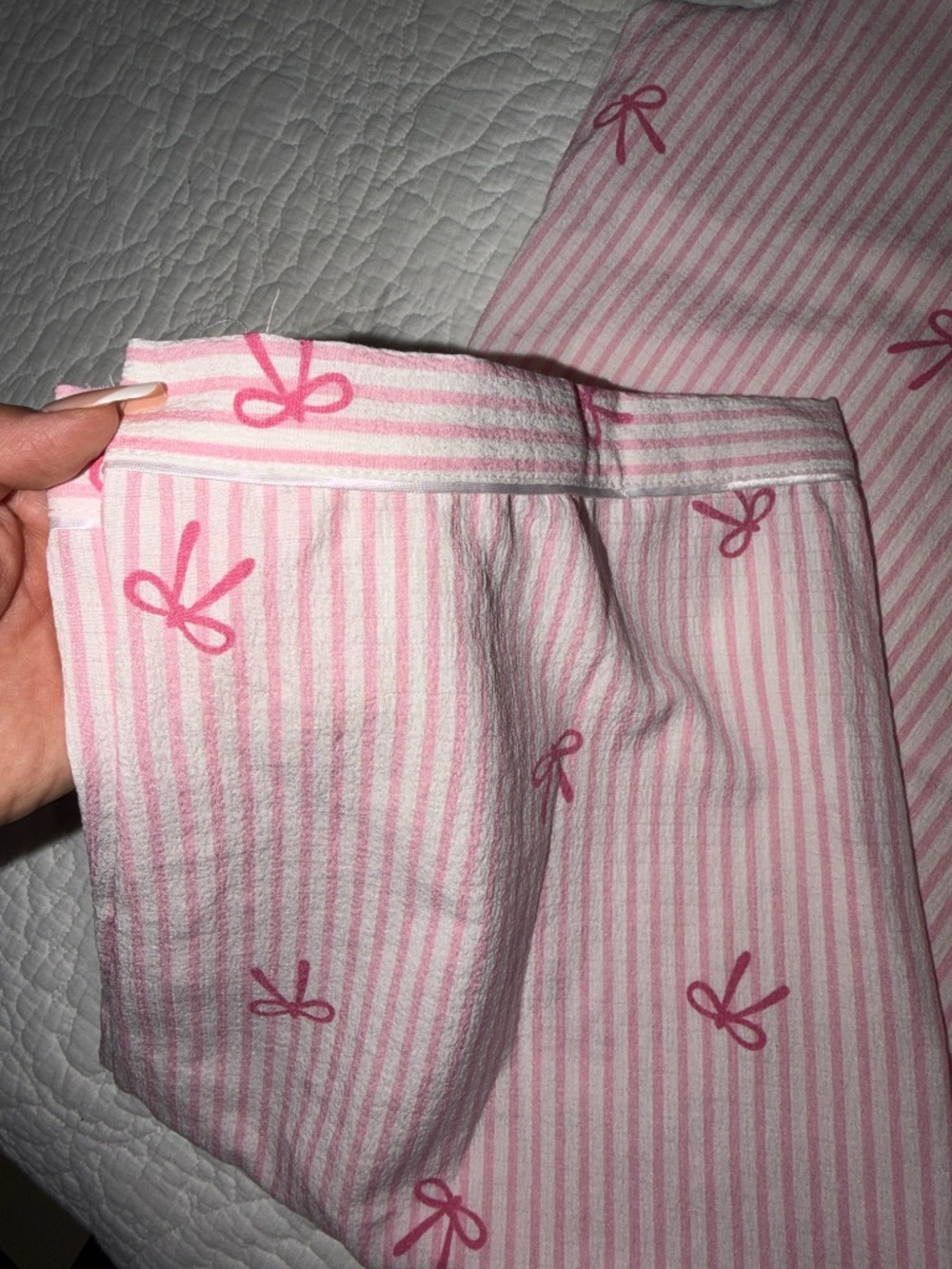 Pink PJ set, Large - Picture 2 of 3